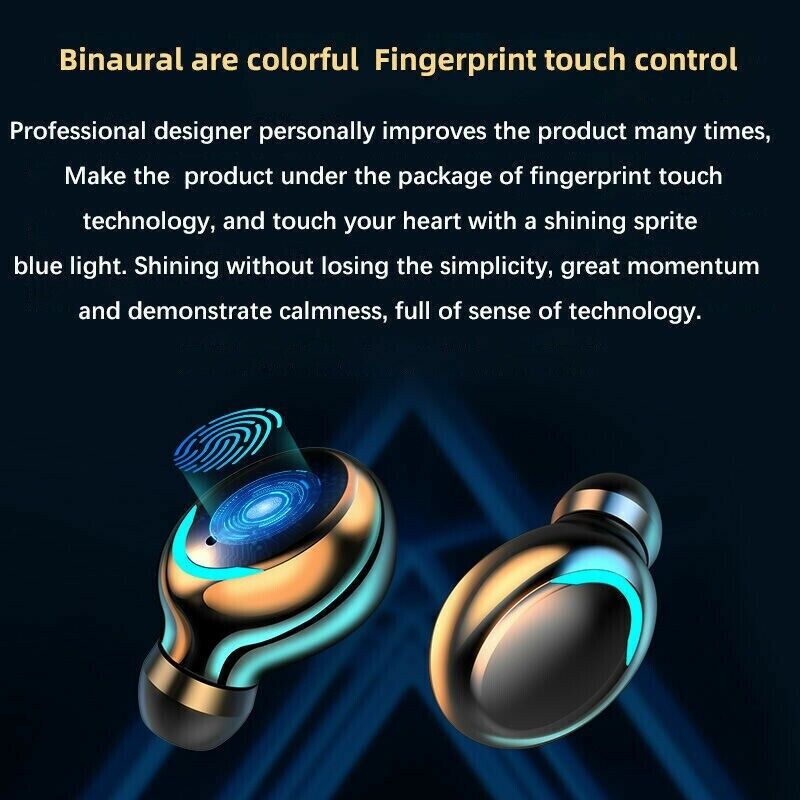 Earbud Bluetooth 5.0 Headset TWS Wireless Earphones Mini Stereo Noise Reduction