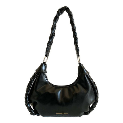 Retro Shoulder Bag Leather Handbags Crossbody Bags Armpit Purse 27*7*13 CM 1PC