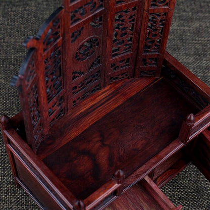 Rosewood Carved Miniature Display Table Buddha Altar Butsudan Shrine Praying