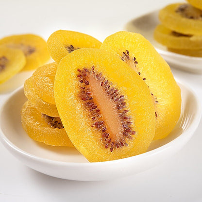 Yellow Heart Kiwifruit Slices Dried Kiwifruit Candied Fruits Casual Snacks- 500g