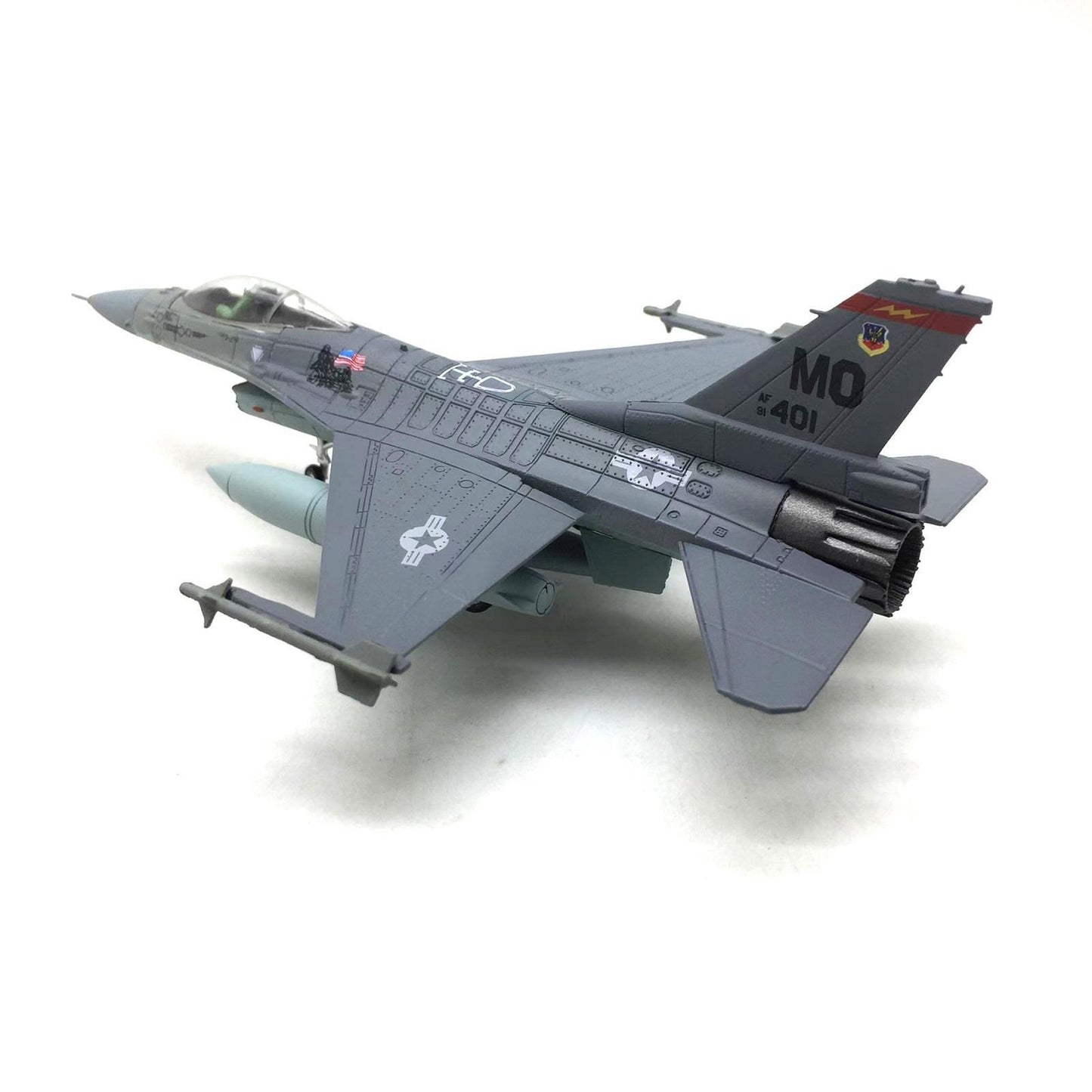 1:100 U.S. Air Force F-16C Fighter Alloy Model Souvenir Static Display Gift B