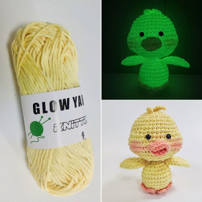 Hat Wool Yarn Functional Yarn Knitting Material Scarf Accessories Luminous DIY
