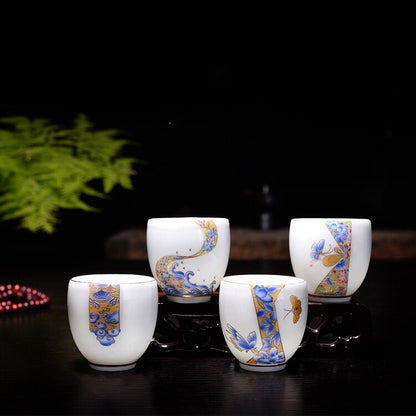 Dingyao Kiln Porcelain Tea Cup 70ml Master Cup Of Tea Chinese Kungfu Tea Cup New