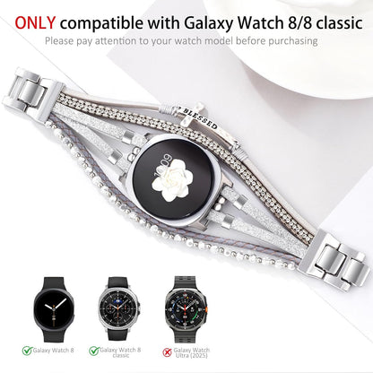 Boho Leather Bracelet for Samsung Galaxy Watch 8/7/6/5/4 Band 40 44Mm Women, 20M