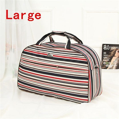 Women Travel Bags Print Nylon Waterproof Men Luggage Duffel Handbags 54x19x33cm