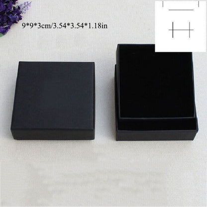Fashion Ring Necklace Earring Bracelet Paper Bag Wedding Simple Jewelry Gift Box