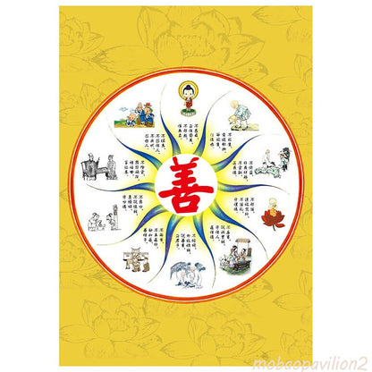 Good Deeds, Calm Mind, Good Moral Cultivation, and Moral Cultivation Wall Chart