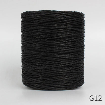 Hand Knitting Yarns 280-300M Natural Raffia Straw Colorful Crochet Threads Rolls