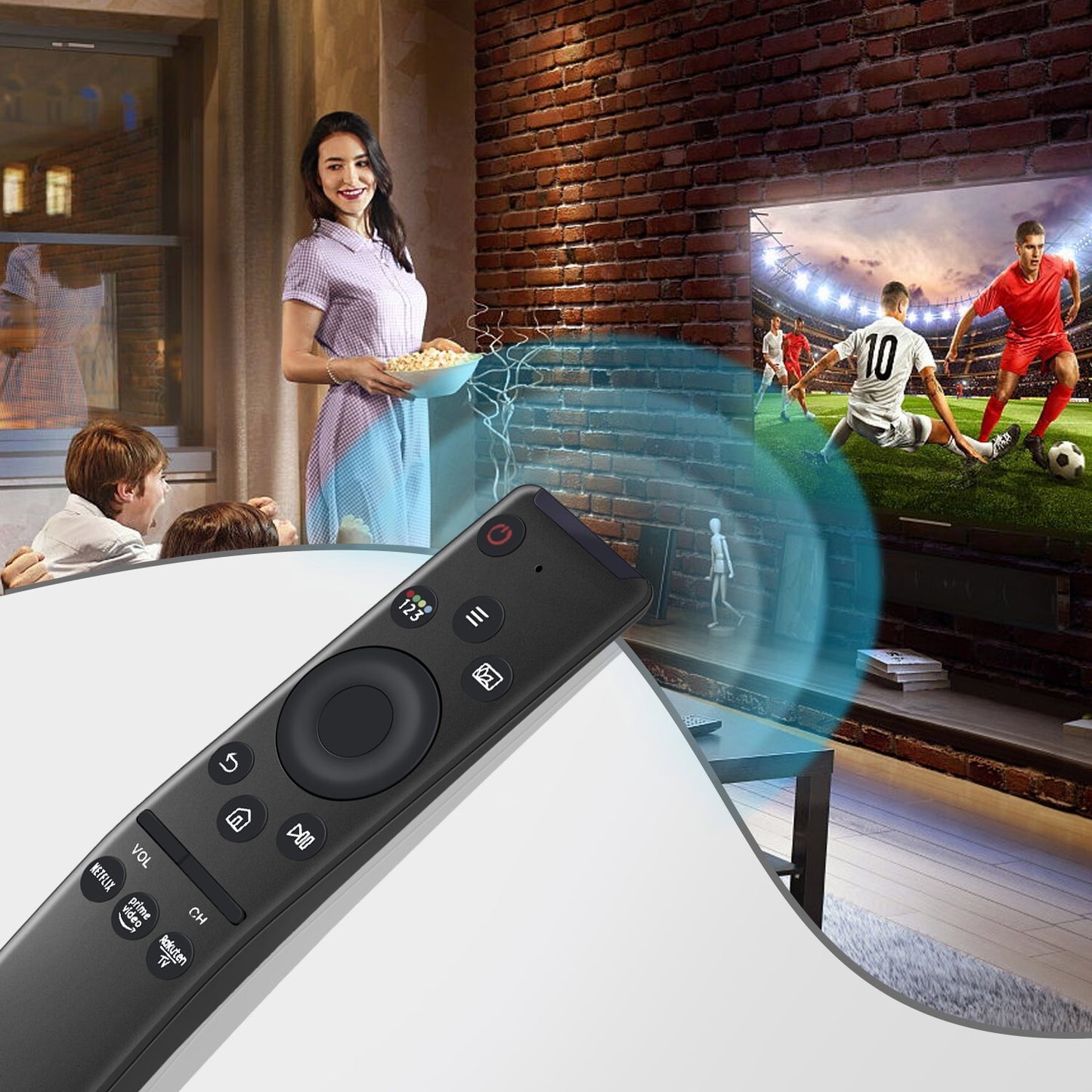 Replace Remote Control for All Samsung TV UHD HDTV 4K 8K 3D Smart TV BN59-01329A