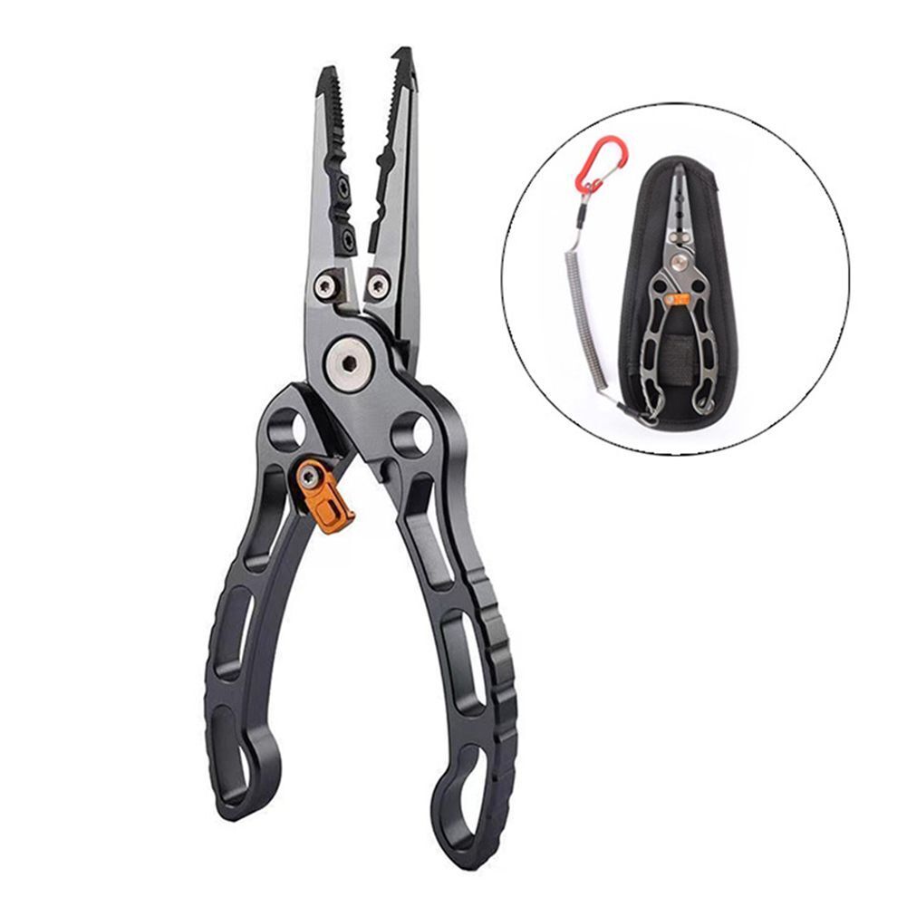 Multifunctional Fishing Pliers Hook Remover Fishing Tool Aluminum Lip Gripper