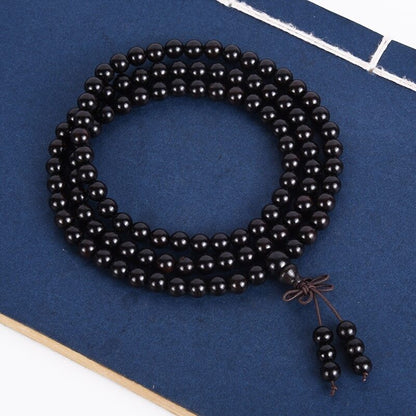 Natural Authentic African Ebony Purple Sandalwood Bracelets Men Women Beads