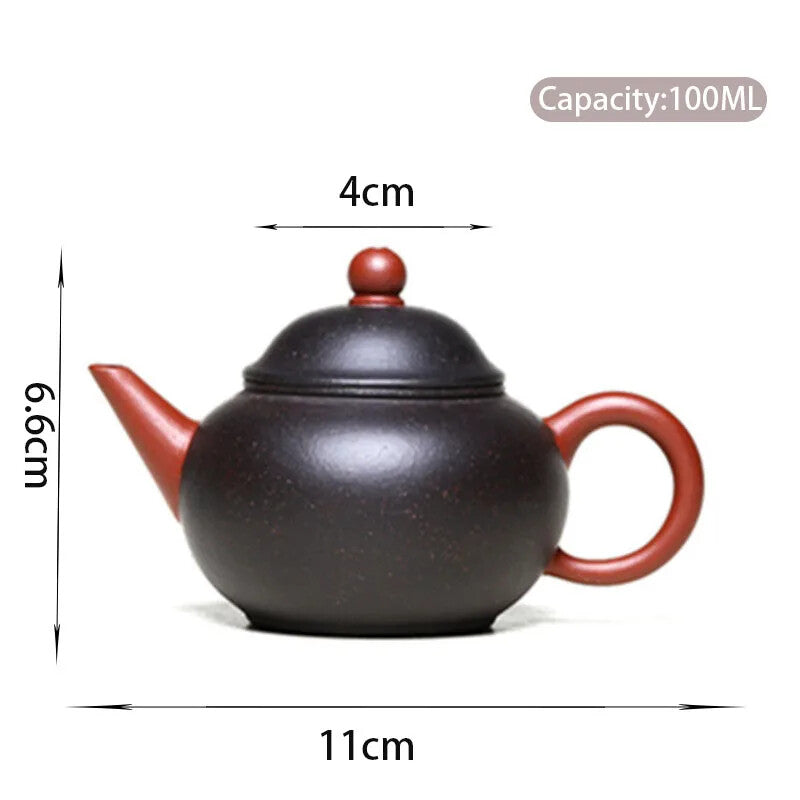 Yixing Purple Clay Teapots Handmade Tea Pot Black Gold Purple Sand Kettle