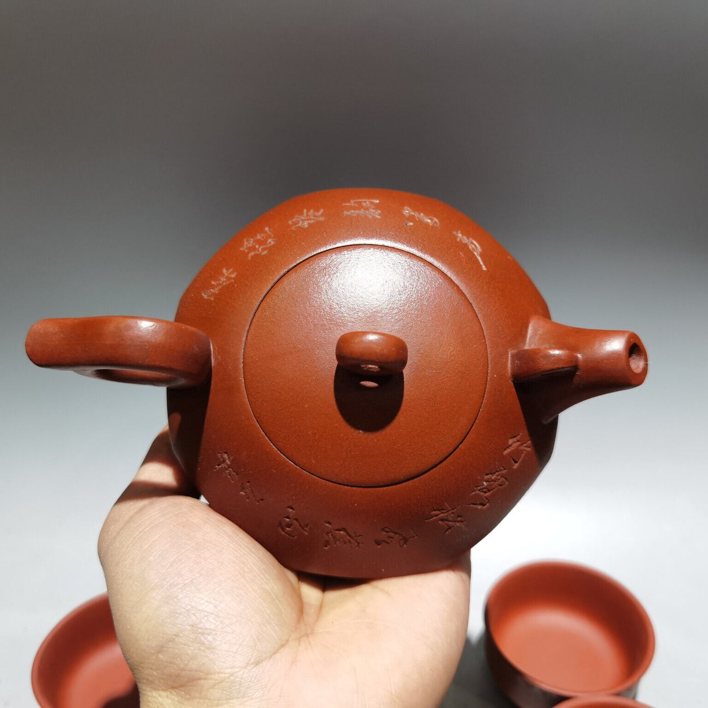 Chinese Yixing Zisha Clay Handmade Exquisite Teapot （凤鸣套壶 低款：汪寅仙 )