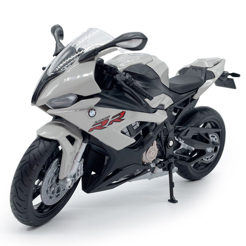 1/12 BMW S1000RR Motorcycle Model Diecast Toy Vehicle Boys Toys Kids Gifts Gray