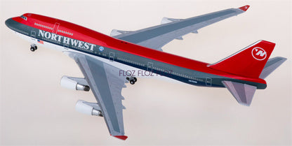 for AeroClassics for Northwest Airlines for Boeing 747-400 N676NW 1:400 Model