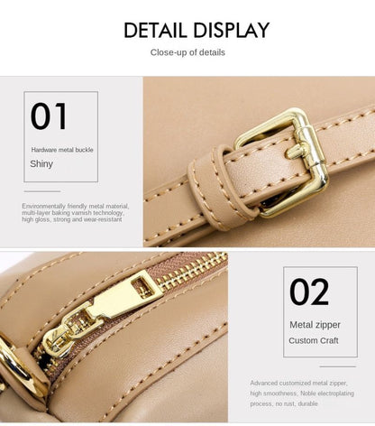 Light Genuine Leather Wings Bag Single Shoulder Cowhide Cover Slanting Handbag