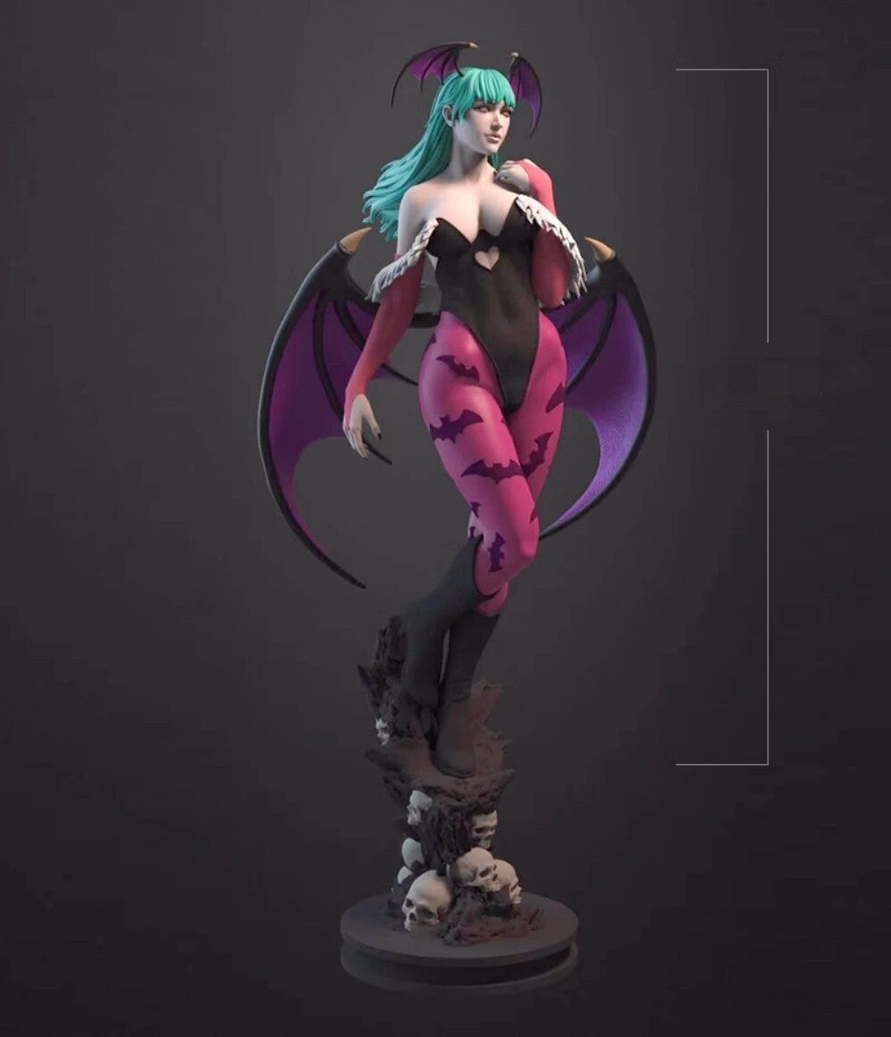 1/24 resin figure model 3D printing of Dragon Girl Warrior Unpainted Unassembled
