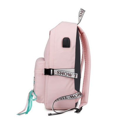 Anti Theft Reflective Waterproof Backpack School Bag Travel Rucksack 30*40*13 CM