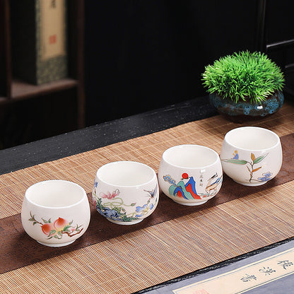 4pcs/lot 120ml Tea Cup Zen Style Chinese Mater Cups Full Handmade Puer Tea Cups