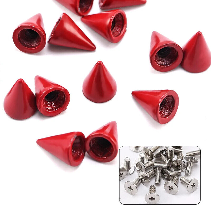 Studs & Spikes 25Pcs Punk Buttons Rivets Set DIY Craft Clothes Garment Screwback