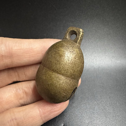 Pure Brass Gourd Bell Pendant Lucky福禄 Copper Bell Charm Wind Chime Ornament