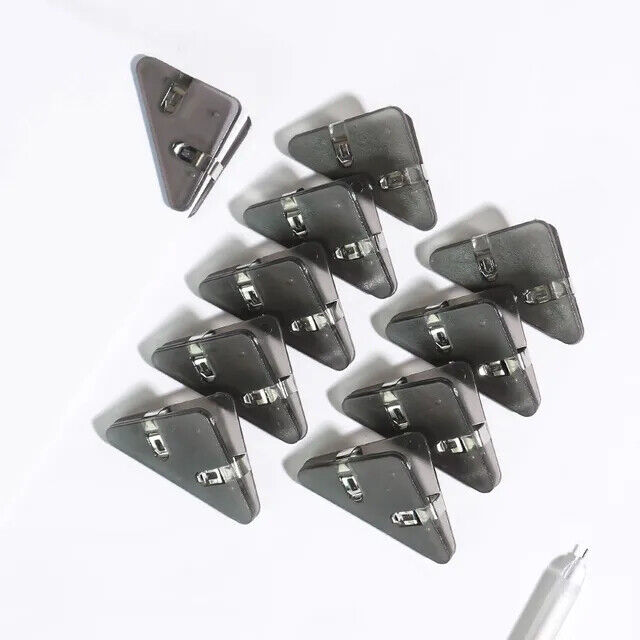 10 PCS Triangle Paper Clips Durable Paper Clamps Protect Book Corner for Student