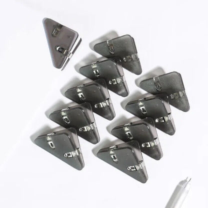 10 PCS Triangle Paper Clips Durable Paper Clamps Protect Book Corner for Student
