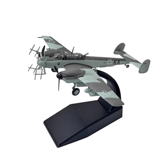 1/100 Scale Diecast Alloy WWII German Messerschmitt BF110 Fighter Model Toy Gift