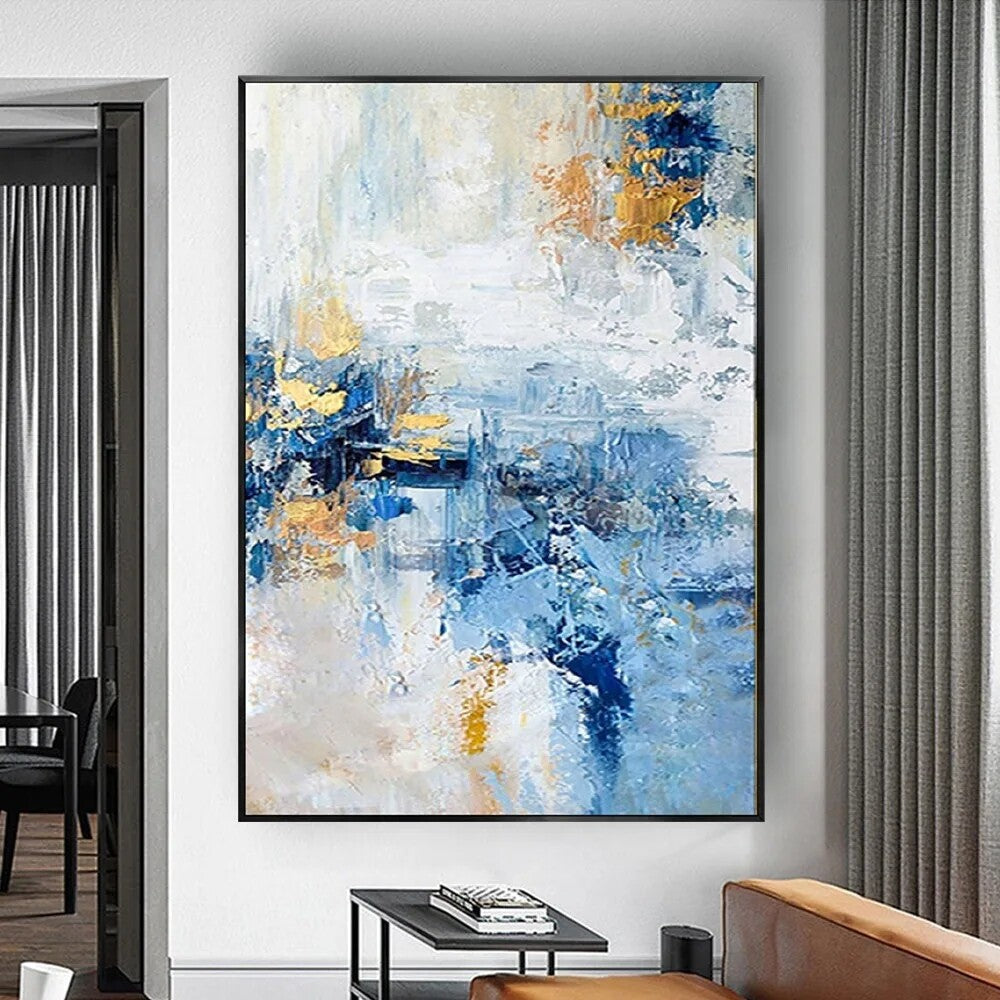 Abstract Ocean Sea Landscape Indoor Hand-Painted Oil Painting Living Room