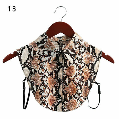 Shirt Collar Women Cotton Lace Fake Blouse Vintage Lapel Clothes Accessories Top