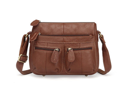 25*18*7 CM Leather Women Messenger Bags Small Shoulder Bag Vintage Crossbody 1PC