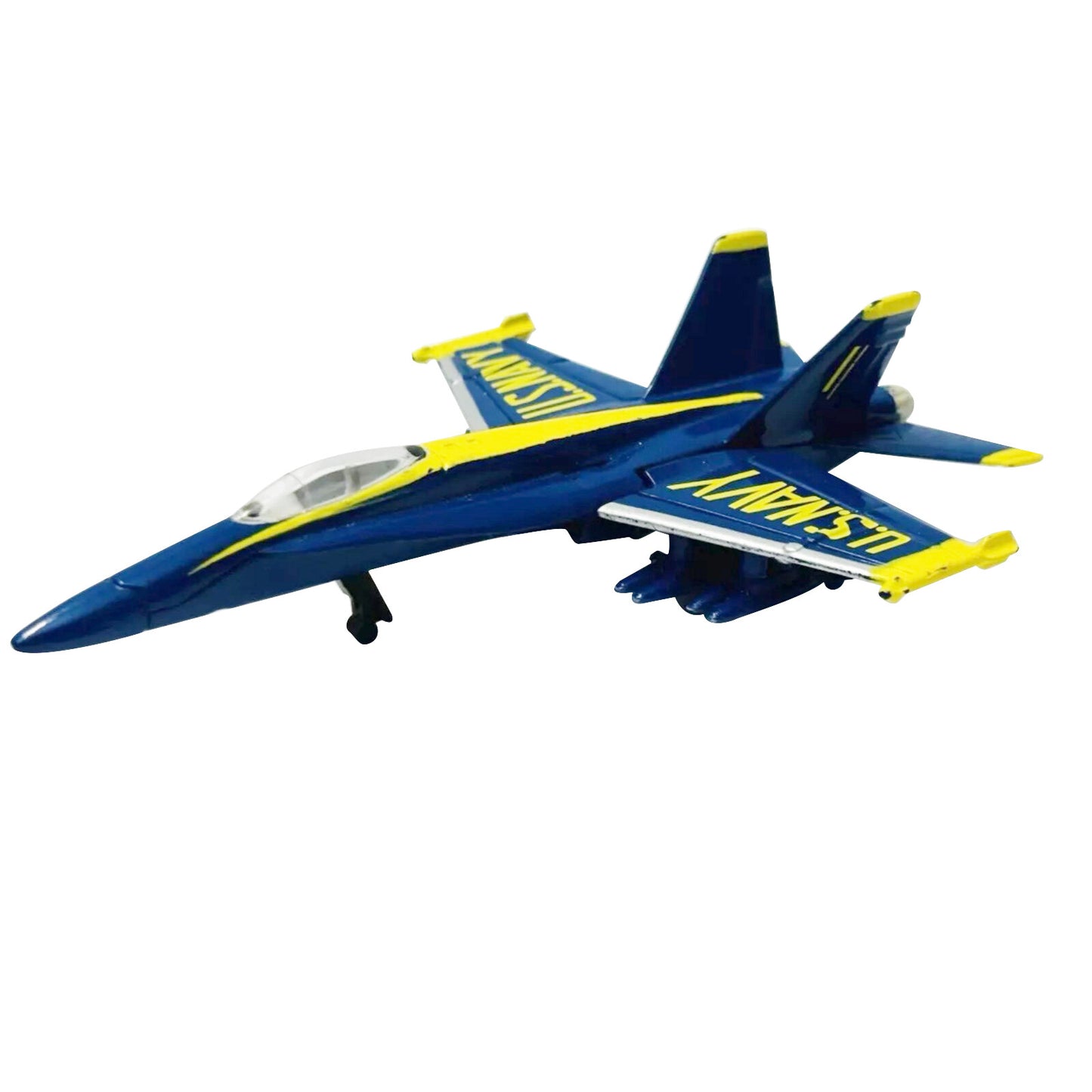 Alloy 1:64 Navy Blue Angels F/A-18 Hornet Fighter Jet Die Cast Model Toy
