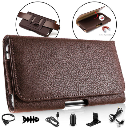 For Google Pixel 6 / 6a / 6 Pro Leather Case Belt Clip Holster Pouch holder