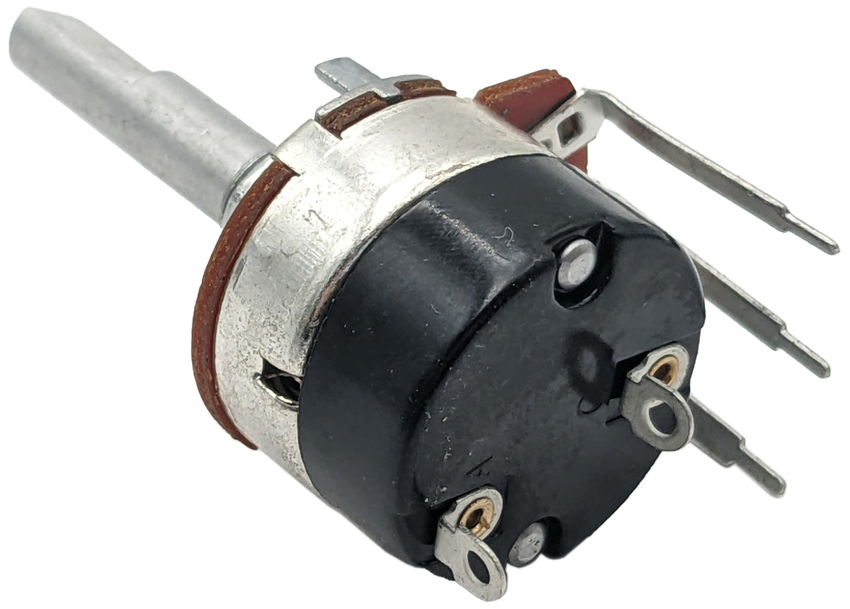 4 Pack 1/2W 500K Ohms Potentiometer, Single Turn, Round Shaft, Panel Mount