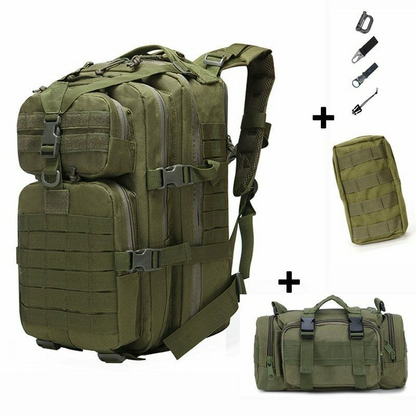 50L Tactical Bag Military Army Backpack Outdoor Multifunction Hiking Rucksack