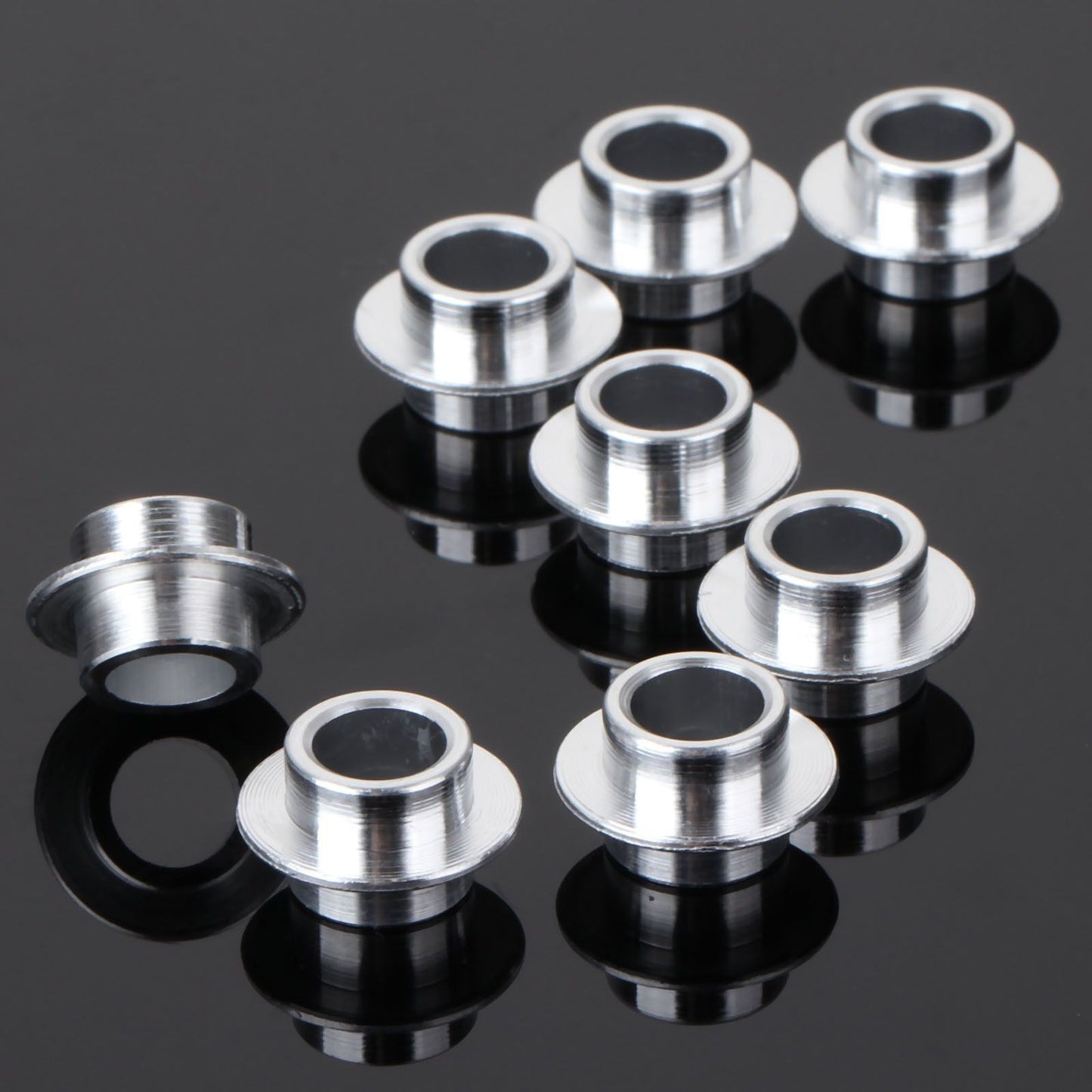 8Pcs 8mm Skate Wheel Aluminum Skateboard Replacement Roller Skates Skating Parts
