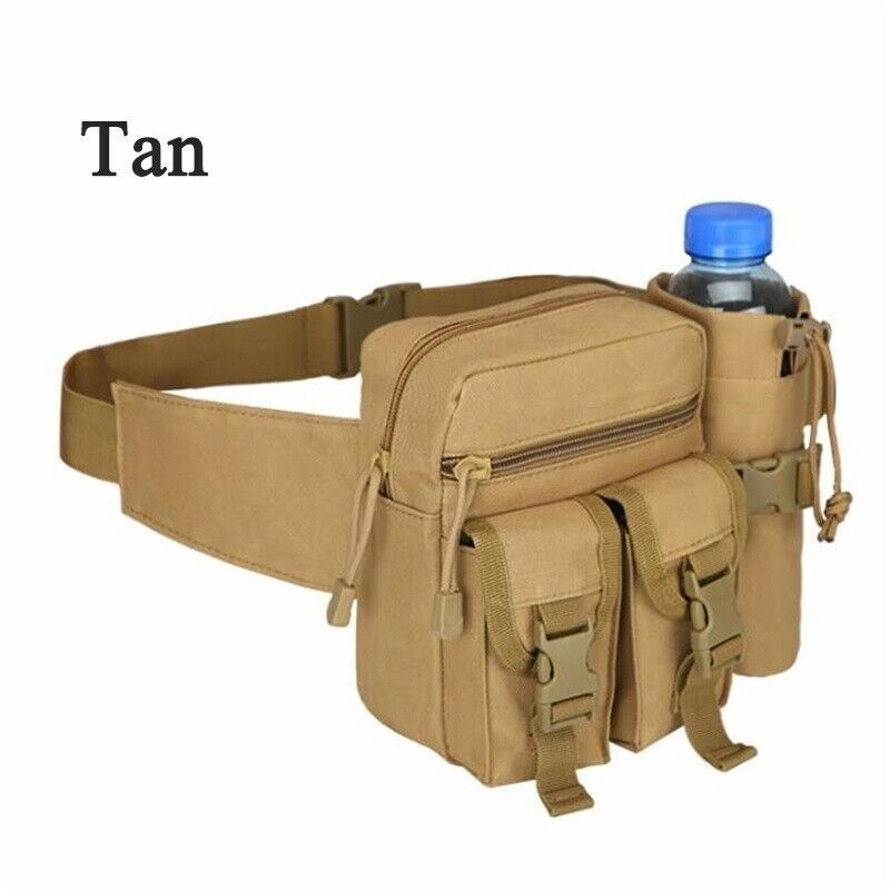 Men's Tactical Casual Fanny Pouch Waist Bag Packs Outdoor Military Bag