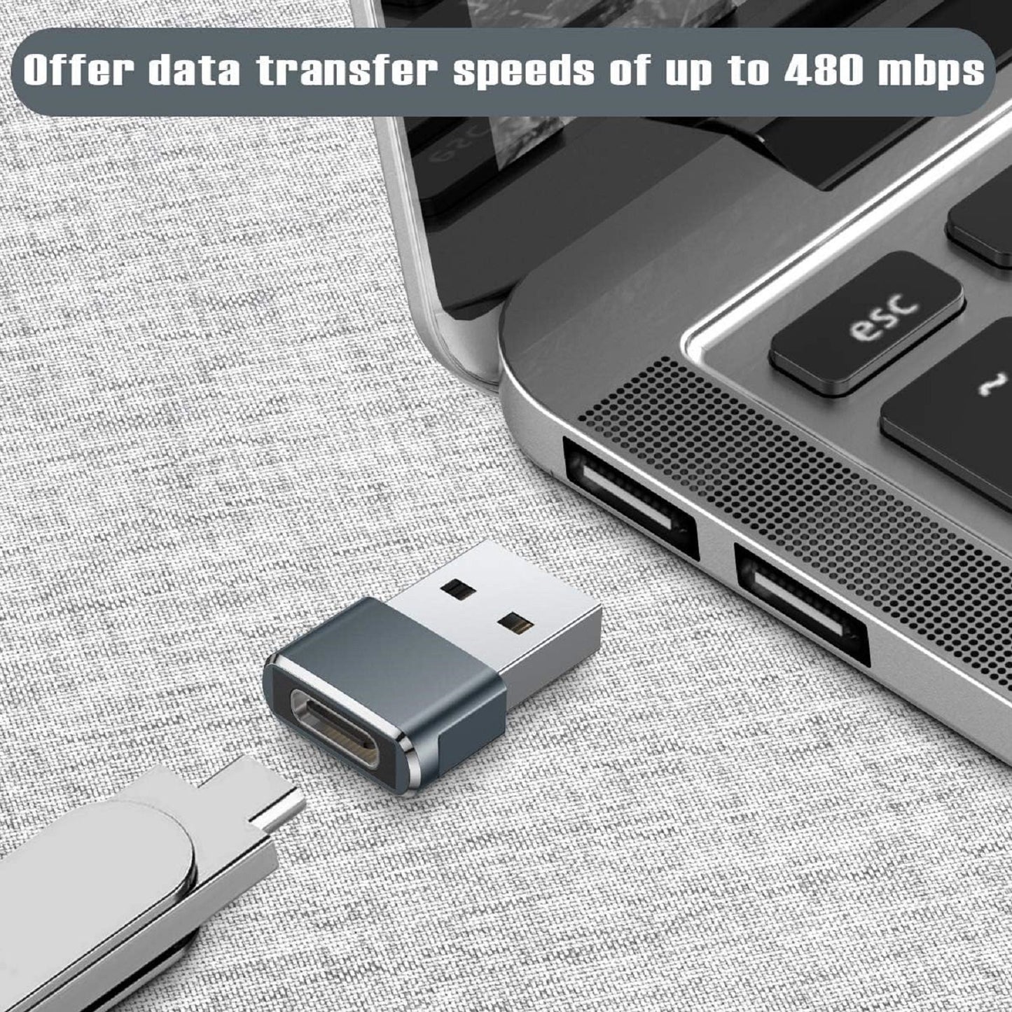 1~100PCS USB C3.1 Type C Female to USB3.0 Type A Male Port Converter Adapter LOT