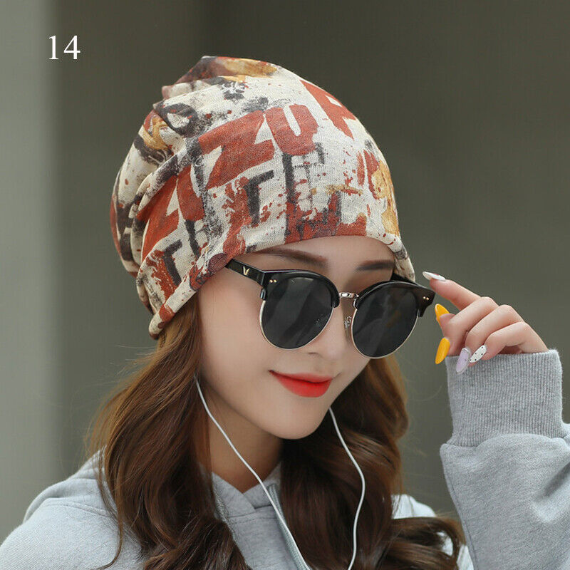 Women's Turban Cap Spring and Summer Outdoor Hat Breathable Pullover Cap Thin
