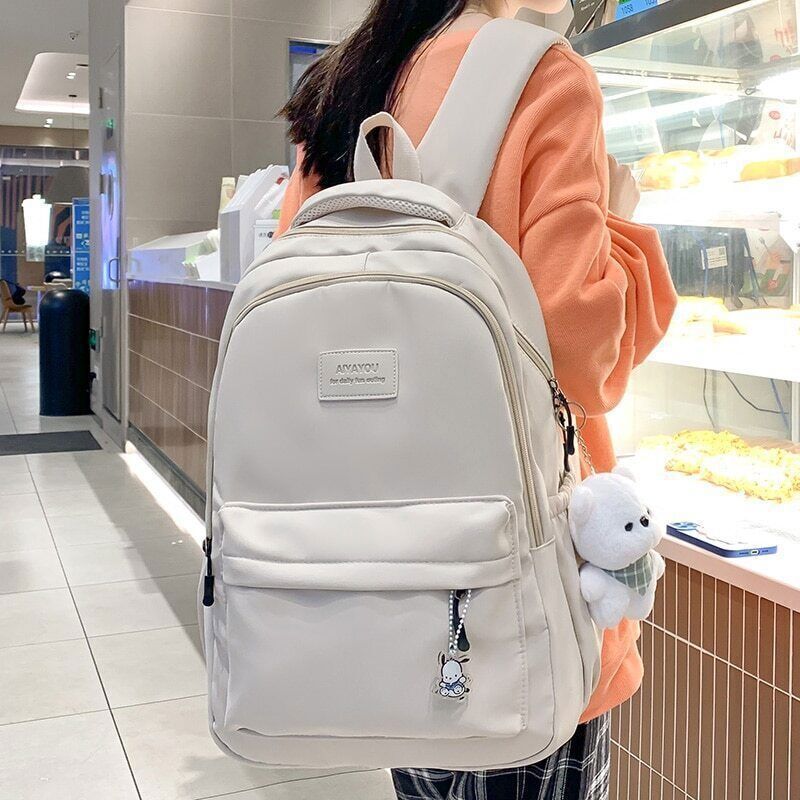 Lady College Backpack Trendy Women Laptop School Bags Girl Travel Book Bag