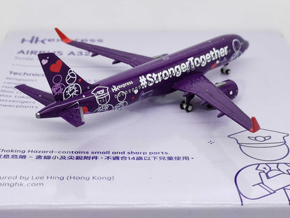 1:400 JC Wings HKexpress A320neo Passenger Airplane Diecast Aircraft Model