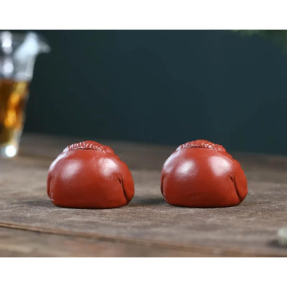 Figure Statue Purple Clay Fragrance Tea Pet 5.5cm Chinese Tea Set Decor Zen