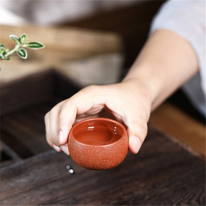 2pcs/lot Handmade Tea Cup Chinese Kungfu Tea Cup Real Yixing Zisha Purple Clay