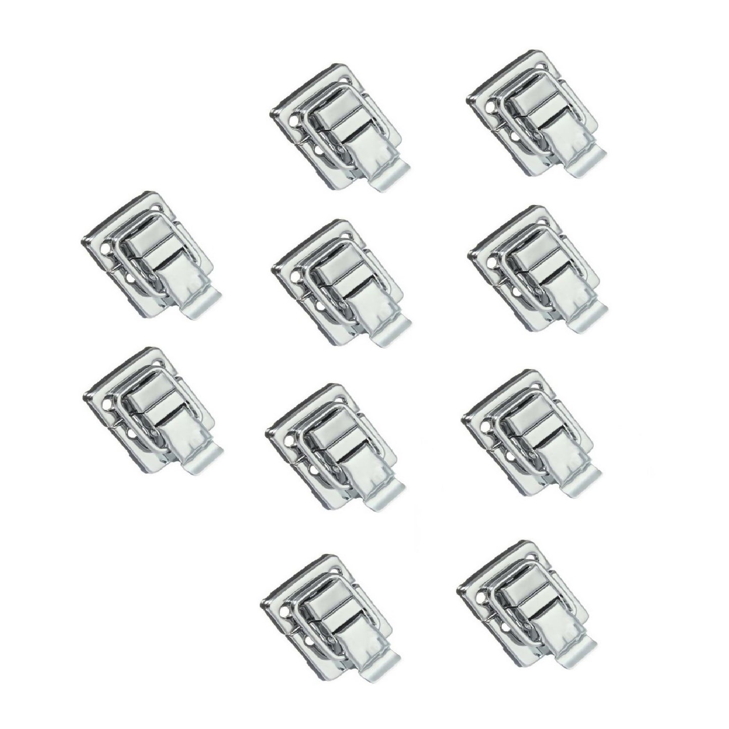 10Pcs Stainless Fastener Toggle Latch Catch Case Suitcase Box Chests Trunk Lock