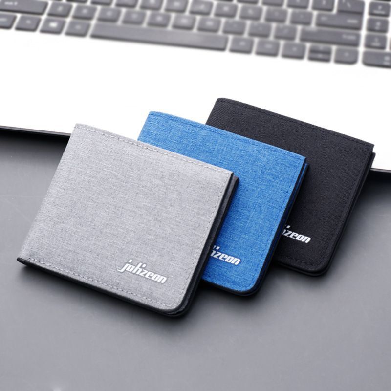 Canvas Wallet Card Holder Wallet Money Bag Black/blue/gray Purse Credit Card Bag