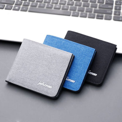 Canvas Wallet Card Holder Wallet Money Bag Black/blue/gray Purse Credit Card Bag