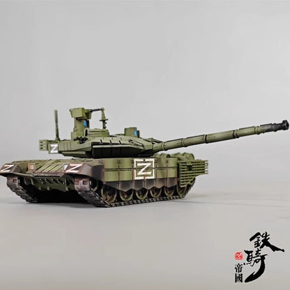 Homemade 1/72 Military Main Battle T90MS Die-cast Tank Model Static Ornament