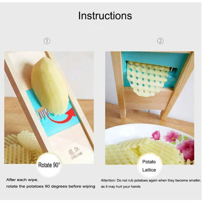 Home Chip Shred Potato Vegetable Cutter Grater Slicer