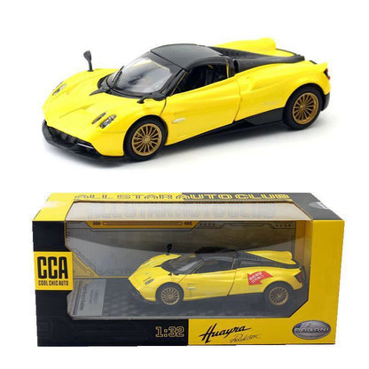 1:32 Diecast Pagani Huayra Roadster Metal Car Model Toy Pull Back Sound Light