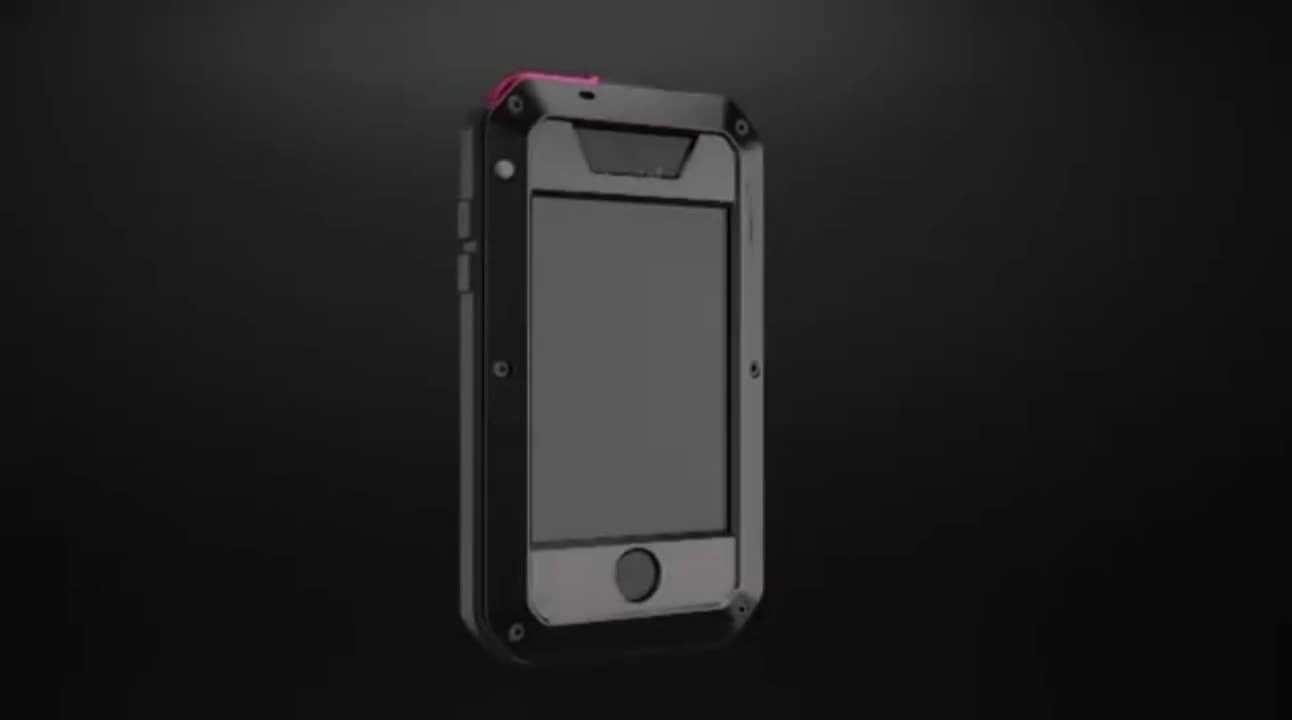 For iPhone 17 Pro Max Air Metal Case, Heavy Duty Shockproof Tough Rugged Case